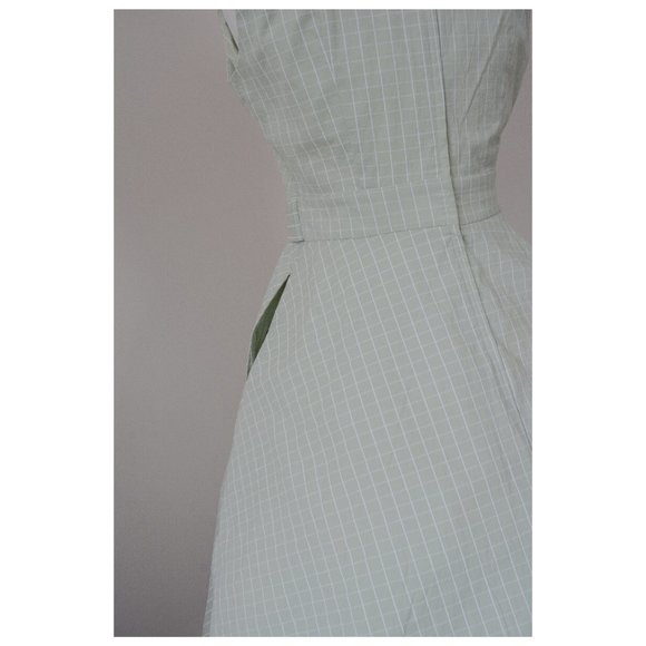 Modcloth 60s Vintage A-line Mint Sleeveless Dress - Picture 5 of 6